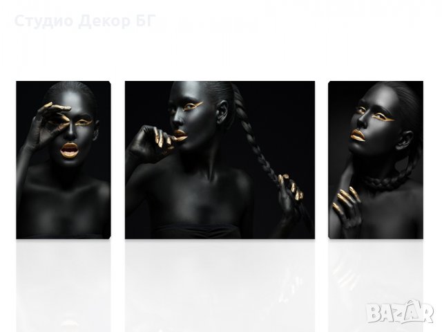 КАРТИНА Жена в черно и злато #181, снимка 2 - Картини - 24918142