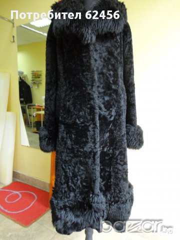   дамско  палто  дълго  официално естествен  косъм, снимка 1 - Палта, манта - 9044708
