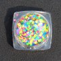 неонови тънки пайети цветни капси  конфети дкорация за нокти маникюр в кутия, снимка 1 - Продукти за маникюр - 15764854