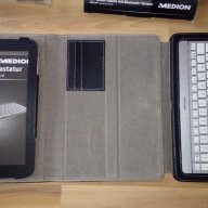 Kожен калъф с bluetooth клавиатура MEDION за таблет 10'' -Нови!, снимка 15 - Таблети - 18109976