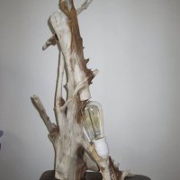 Промоция ДИЗАЙНЕРСКА ЛАМПА DRIFTWOOD КОРЕН СТАР ДЪБ УНИКАЛНА EDISON КРУШКА, снимка 6 - Крушки - 20506131