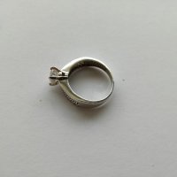 Сребърен пръстен с бели циркони - сребро проба 925 , снимка 3 - Пръстени - 20928736