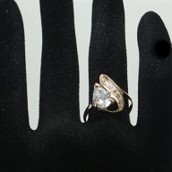 златен пръстен с циркон КАПКА 3.27 грама, снимка 7 - Пръстени - 18001737