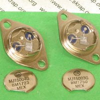 Двойка оригинални транзистори MJ15003G + MJ15004G, снимка 2 - Друга електроника - 21097596