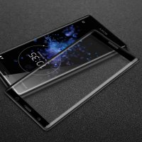 3D пълнопокриващ Заоблен стъклен протектор за Sony Xperia XZ2 , снимка 2 - Фолия, протектори - 24376227