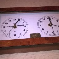 herralz-двоен часовник-25х15х5см-внос швеицария, снимка 4 - Антикварни и старинни предмети - 18226640