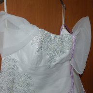 Булчинска рокля, по поръчка от Асеновград, много добро състояние, снимка 9 - Сватбени рокли - 16425159