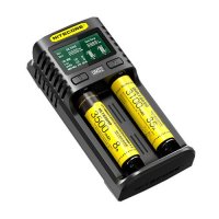 Nitecore UMS2 LCD Screen USB Battery Charger зарядно, снимка 4 - Друга електроника - 24420769