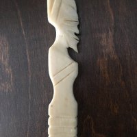 Нож за писма от слонова кост, снимка 2 - Антикварни и старинни предмети - 22795310