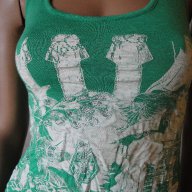 Модерен зелен дамски потник / топ, дамска блуза / тениска без ръкави, ръкав, дамско бюстие, снимка 3 - Потници - 8501383