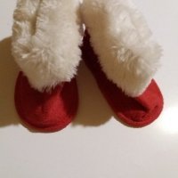 Дет.пантофи-ботушки-/велур/,цвят-цикламен. Закупени от Италия., снимка 2 - Бебешки обувки - 23493918