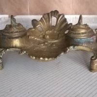бронзова мастилница-рококо, снимка 1 - Антикварни и старинни предмети - 18698426