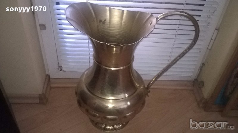 Огромна кана в цвят злато-мед/месиг/бронз-внос швеицария, снимка 1