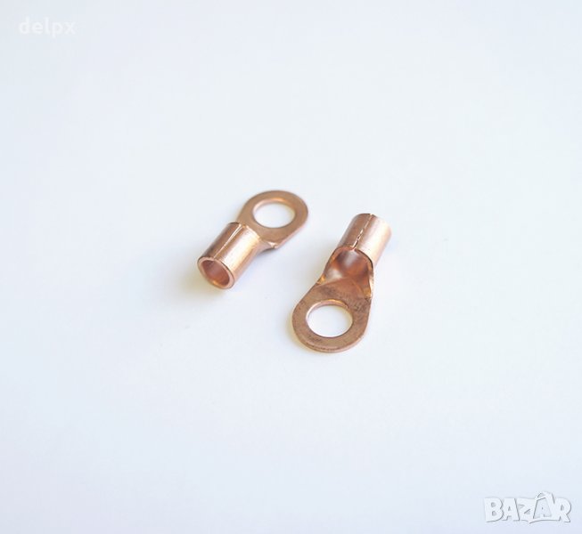 Кабелно ухо медно Ф6mm/10mm2, снимка 1