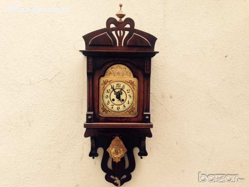 Стенен часовник Friedrich Mauthe от края XIX и нач.на ХХ в., снимка 1