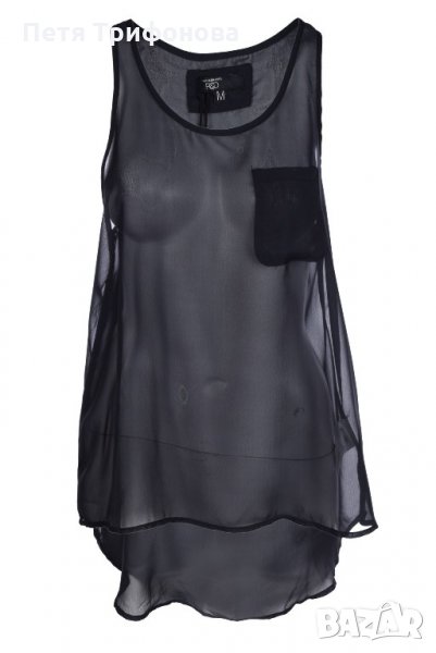 НАЛИЧНИ Марков Red Label Черен ефирен потник топ от Англия С, М, Л размер, снимка 1