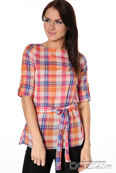 Карирана риза с коланче, снимка 1