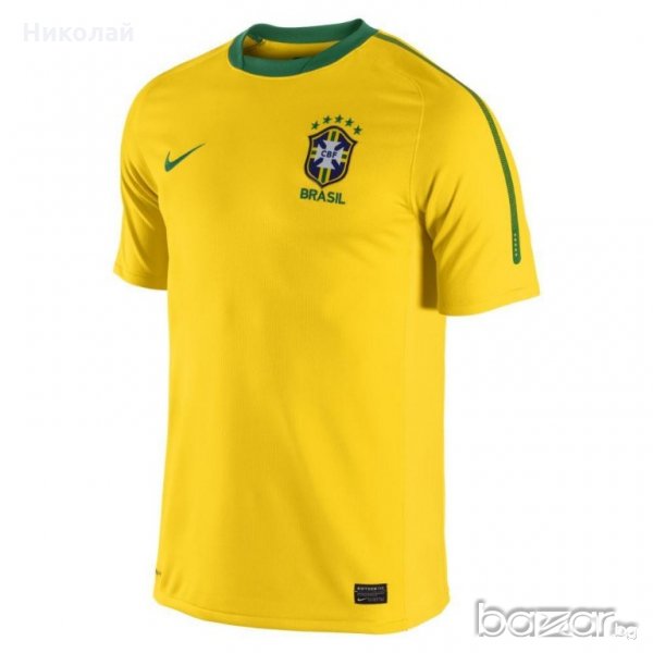 Nike Brasil CBG Official Home Mens Soccer Jersey, снимка 1