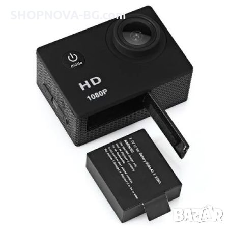 Екшън камера GoPlus, модел SP1080p, с ДВЕ допълнителни батерии, водоустойчива, 1080P (1920 х 1080), снимка 9 - Камери - 25674711