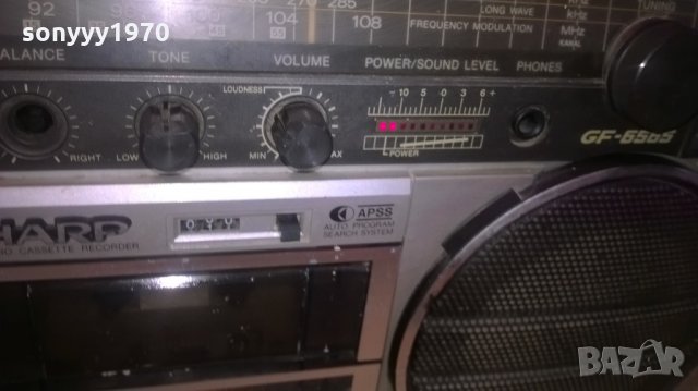 sharp gf-6565h ретро колекция-внос швеицария, снимка 7 - Радиокасетофони, транзистори - 23812935
