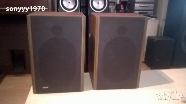 saba b150 hifi 2x50w/8ohm-38х25х21см-внос швеицария, снимка 2 - Тонколони - 22979321