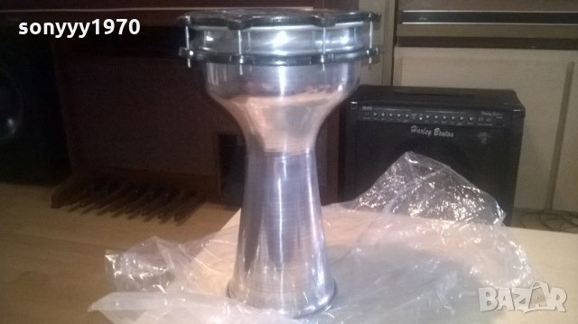 ГОЛЯМА Тарамбука 40х25см-алуминиева-нова от сирия-оригинал, снимка 5 - Ударни инструменти - 22199620