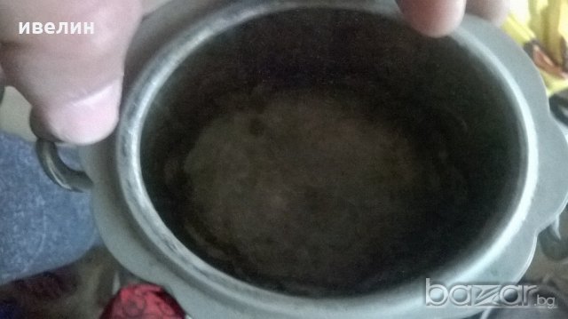 посребрена антикварна захарница,купа, снимка 5 - Антикварни и старинни предмети - 20409596