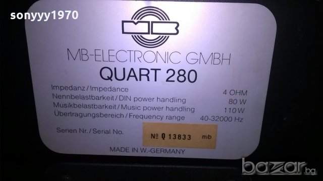 mb-electronics quart 280-2х110w/4ohm-внос швеицария, снимка 13 - Тонколони - 18989877