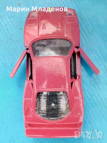 Метална количка-Ferrari F40, снимка 5 - Колекции - 23622167