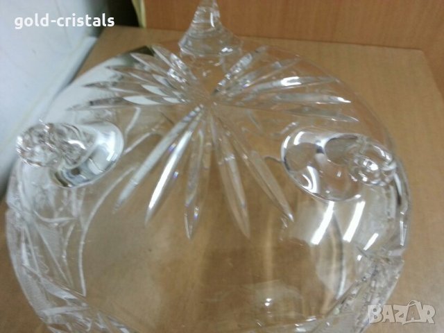  кристална купа фруктиера, снимка 7 - Антикварни и старинни предмети - 22286963