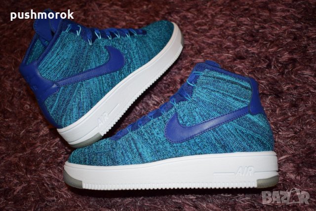 Nike Air Force 1 Flyknit Blue Lagoon, снимка 4 - Маратонки - 24717009
