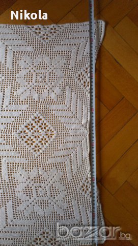 Покривка за маса или каре плетено на една кука, снимка 3 - Покривки за маси - 17750003
