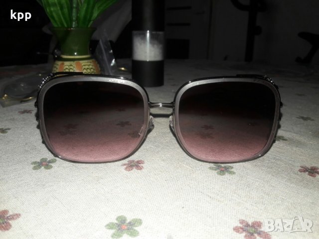 Слънчеви очила лилаво черни с камъни код 1604192, снимка 2 - Слънчеви и диоптрични очила - 25065849