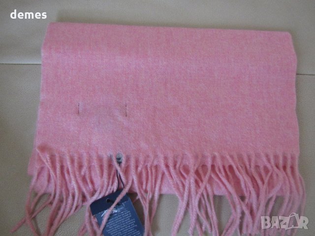  Фин шал 100% кашмир, корал, Монголия, снимка 2 - Шапки - 23745107