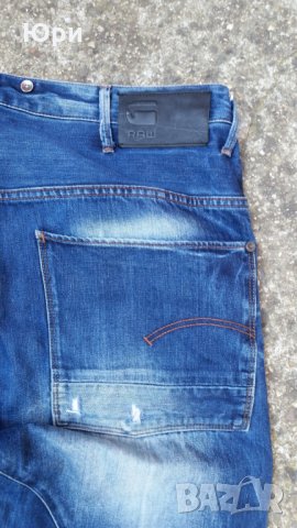 G Star Jeans Grayson Straight Fit Medium Aged, снимка 8 - Дънки - 26041761