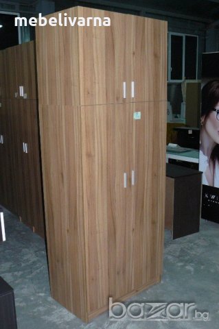 2 крилен гардероб с надстройка , снимка 6 - Гардероби - 20978342