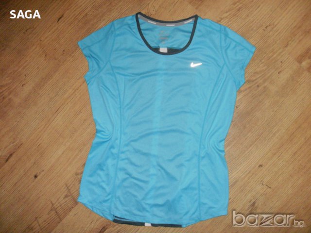 NIKE RUNNING dri-fit дамска спортна тениска L, снимка 1 - Тениски - 14582568