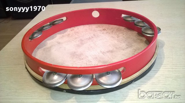 235lлв-АНТИК-Orfeus-оригинално даире-кожа дърво-37/6см, снимка 6 - Други - 14384638