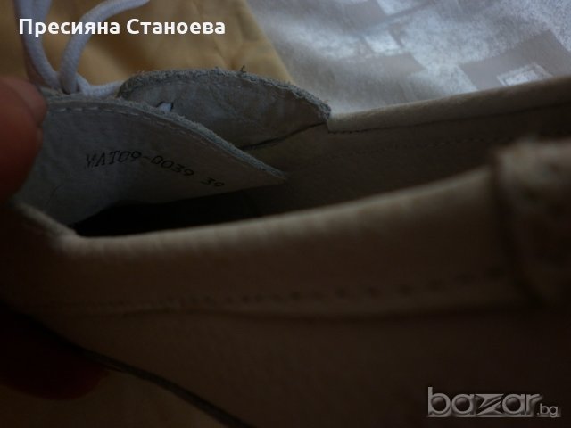 Дамски бели мокасини Мат Стар, снимка 10 - Дамски ежедневни обувки - 19106971