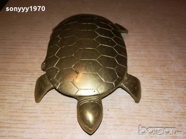 антика костенурка-ретро колекция-мед/месинг-внос франция, снимка 7 - Колекции - 21303331