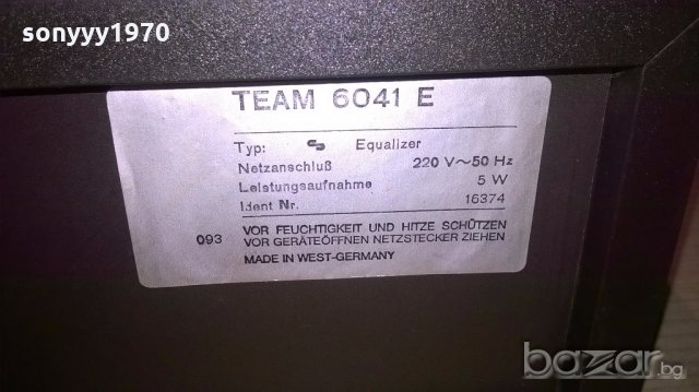 schneider team 6041m equalizer-west germany-внос швеицария, снимка 14 - Ресийвъри, усилватели, смесителни пултове - 18643327