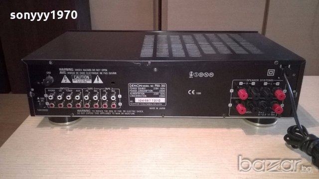 denon pma-360-stereo amplifier-made in japan-внос швеицария, снимка 8 - Ресийвъри, усилватели, смесителни пултове - 18349934