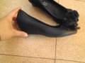 Елегантни черни обувки на ниска платформа, снимка 2