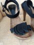 Велурени сандали с ток 40 НОМЕР 10 лв, снимка 3