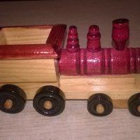 ретро локомотив-дървен-за колекция-14х6х6см, снимка 5 - Колекции - 22524978