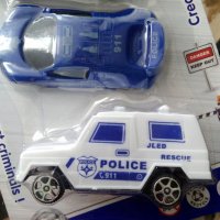 638 Полицейски колички детски играчки за момче комплект от 4 броя, снимка 2 - Коли, камиони, мотори, писти - 23571020