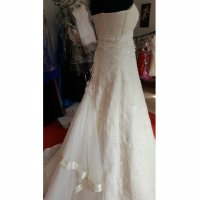 луксозна сватбена булчинска рокля с бижу, снимка 5 - Сватбени рокли - 23915180