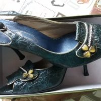Официални сандали с ток, снимка 1 - Дамски елегантни обувки - 24821236