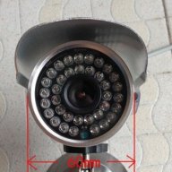 Метална 1800твл 1/3" Sony Ccd Ir Ip66 Водоусточива Удароустойчива Ден/Нощ Охранителна Камера, снимка 9 - Камери - 8376119