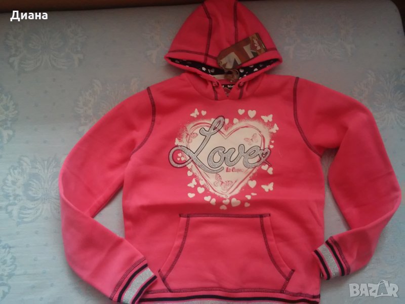 Оригинален ватиран суитшърт Lee Cooper, размер 158, снимка 1